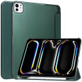 For New iPad Pro11 Inch Case 2024 5th Generation(M4) PU Leather Smart Cover Wake/Sleep up with pencil holder iPad Pro 11 5th Gen.