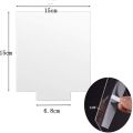 【original】 4Pcs with Double Sided Protective Plexiglass 2mm Sheet Square/Round Transparent Plastic Board Thick Cast Panel DIY Display Projects Craft. 