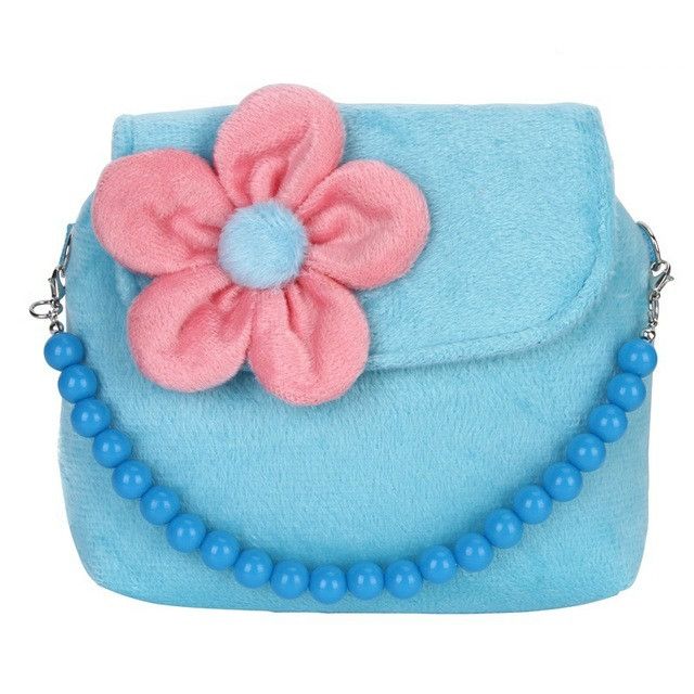 Fashion Shoulder Bag Children Girls Princess Flower Messenger Handbag Lovely Purses