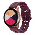 Watch Strap For Huawei Watch GT 3 Pro 22mm Plum Blossom Hollowed Silicone Watch Band. 