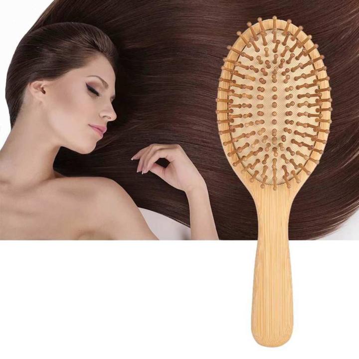 New olid Wood Hair Maage Comb Anti-tatic Hairbruh Portable calp Maage Comb