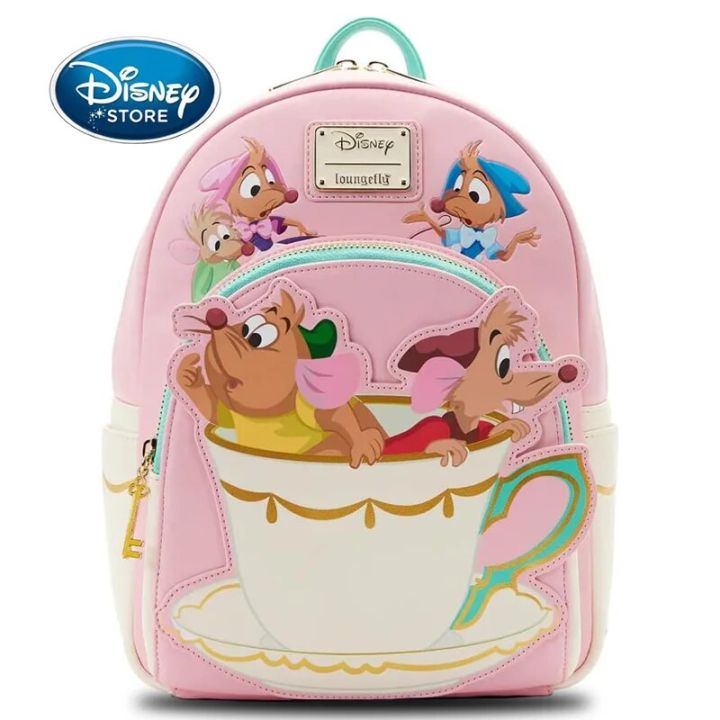 Disney Princess Cinderella Gus And Jaq Double Strap Shoulder