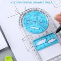 Multifunctional Geometric Ruler Geometric Drawing Template Measuring Tool Drawing Geometric Ruler For School Office Supplies.