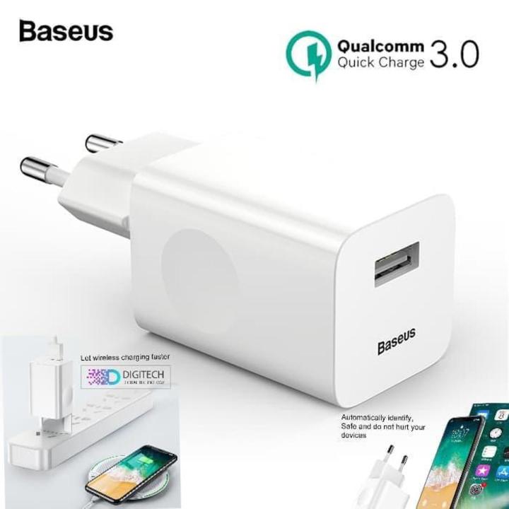 Baseus 24W Quick Charge 3.0 USB Charger Fast Charging QC 3.0 Travel Mobile Phone Charger For Samsung Huawei Vivo Oppo