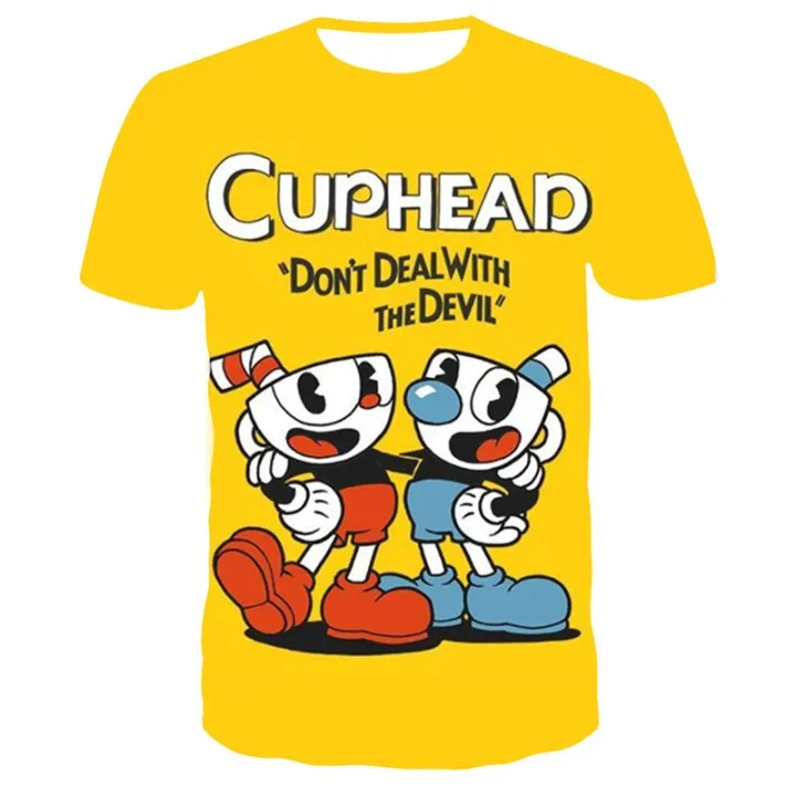 Summer%20Cuphead%20Mugman%203D%20Print%20Kids%20T-Shirt%20Funny%20Girls%20Boys%20Children%20Tops%20Tees%20Unisex%20Breathable%20Cartoon%20O-Neck%20Short%20Sleeve%20-%20Image%204