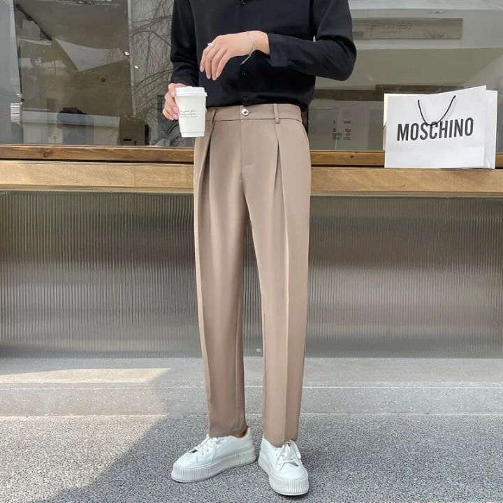 Coffee%20Black%20Suit%20Pants%20Men%20Slim%20Fashion%20Social%20Mens%20Dress%20Pants%20Korean%20Loose%20Casual%20Straight%20Pants%20Mens%20Office%20Formal%20Trousers%20-%20Image%202