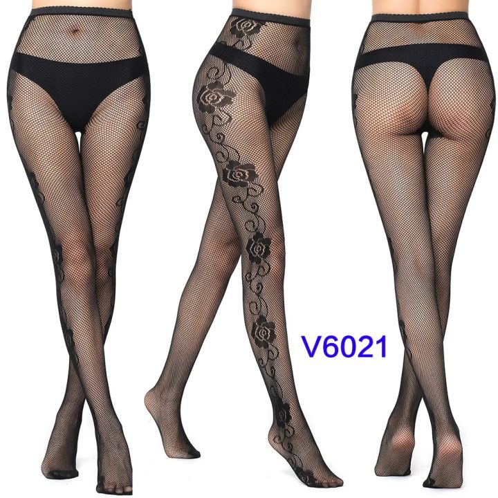 Hot%20Women%20Gothic%20Fishnet%20Tights%20Stars%20Rose%20Hollow%20Pattern%20Mesh%20Net%20Stockings%20Black%20Bottom%20Pantyhose%20Female%20Lingerie%20-%20Image%205