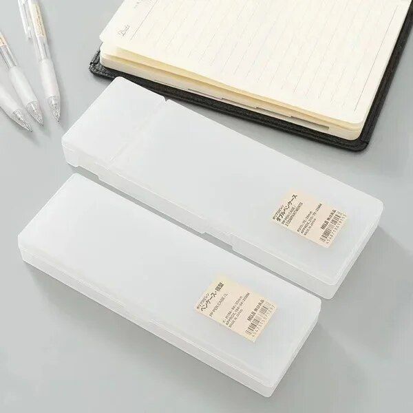 Transparent%20Pencil%20Case%20MUJIs%20Plastic%20Storage%20Box%20Kawaii%20Japan%20Frosted%20Simple%20Hard%20Stationery%20Office%20Kid%20School%20Student%20Gift%20-%20Image%205