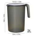 2L Water Pitcher Cold Kettle Refrigerator Drink Water Bottle Drinkware Cold Water Container Teapot Pitcher Jug Cool Water Bucket.