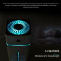 【VisioN Shop】Air Humidifier Home Bedroom USB Humidifier Office Desk Smart Air Humidifier Color Light 1000ML. 