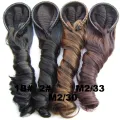 Similler Long Wavy Ombre Synthetic Hair Half Wigs For Women Heat Resistant Fiber Afro 18 Style For Available Mix Colors Ombre. 