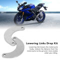 2 Pcs 30mm Rear Suspension Lowering Links Stainless Steel Linkage Cushion Connecting Seat Height Drop Lever for R15 V3 2018‑2020. 