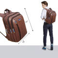 Boys & Girls China Artificial PU Leather College Bag - Backpack - Bag For Girls - Bag For Boys Chocolate Color - SopnoJhuri. 