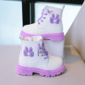 2023 Spring/Autumn New Boys' Versatile Children's Martin Boots, Kids' Girls' Anti-Slip Soft-soled Black Leather Booties. 