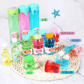 Internet famous mineral water bottle, fake water, transparent colored smooth mud, non stick, hand pressure reducing, squeezing mud toy gift box set. 