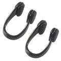 ABGZ-2X Black PVC Swimmer Swimming Nose Clip Ear Plug + Clear Case Unise-x. 