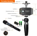 Comica Wireless Microphone With Tripod For iPhone Android Smartphone Dslr Camera Handheld Microphone For Interview, WS50H. 