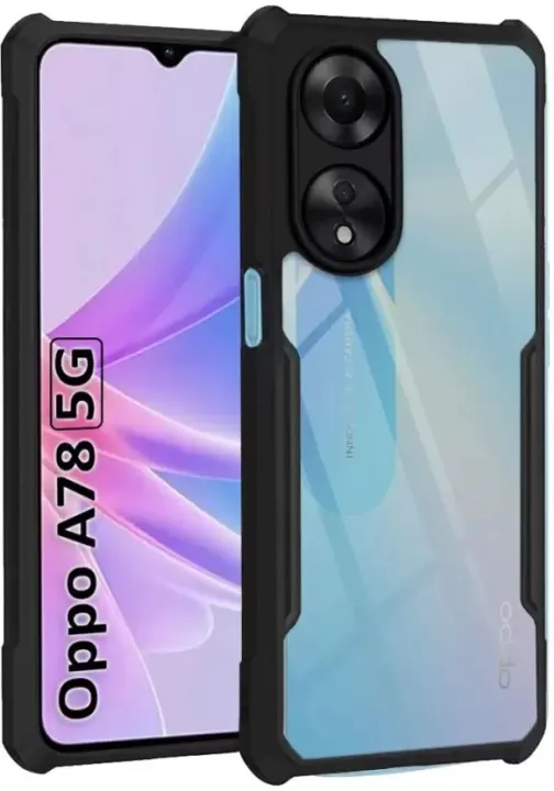 OPPO%20A78%205G%20Transparent%20Black%20Silicone%20Back%20Cover%20Protective%20Case%20-%20Image%205