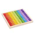 Wooden 99 table building block multiplication mnemonic number learning calculation board children's puzzle early education toy. 