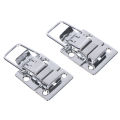 【Fashion】2Pcs Stainless Chrome Toggle Latch Chest Box Case Suitcase Tool Clasp Sunlight. 