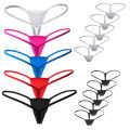 5Pcs Womens Low Waist Thong T Pants Underwear Panties Micro Mini G-String Lingerie Panty. 