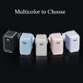 20W PD Fast Charger, Mini Ice Cube Design EU Plug, Stay Cool & Safe Charging, ROHS/CE Certified, Triple-Layer Safety, Transparent Shell, Fast Charger Block for iPhone 17/16/15/14, Samsung, iPad. 