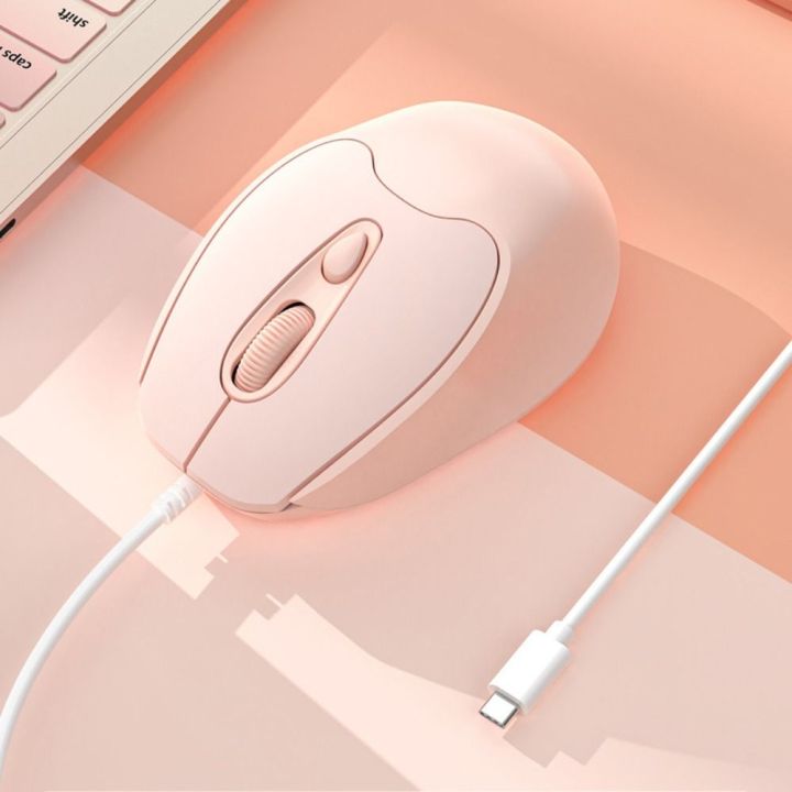 Creative ABS Wired Mute Mouse USB Wired Type C Wired Mouse Ergonomic ...