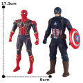 17 Cm Anime Figure Marvel Spiderman Toy Children Toys for Kids Christmas Gift PVC Action Figures Hulk Avengers Boys Hobbies Amour zii. 