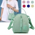 Fashion 2 Layers Women Mini Bag High Quality Durable Fabric Girls Small Shoulder Bag Prettry Style Female Mini Handbag Phone Bag.