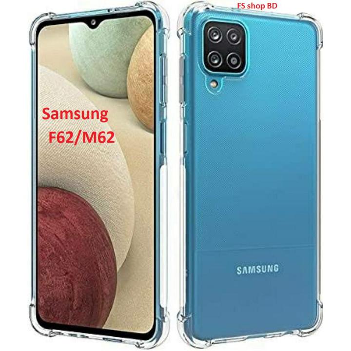 Samsung Galaxy M62/ F62 Tpu Silicone Clear Bumper Soft Coque
