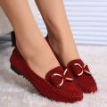 Spring beanie shoes, flat heel flats, casual single shoes, bow women's shoes, driving work shoes. 