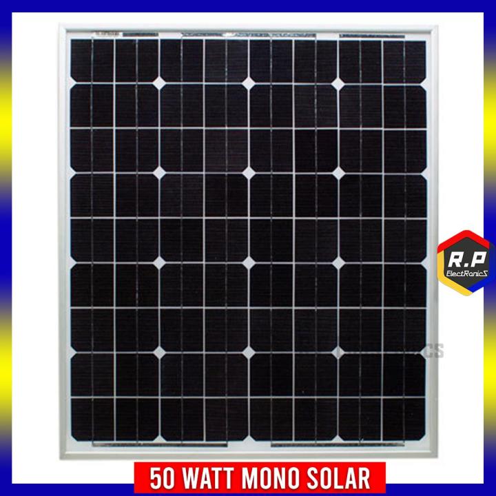 50W 12V Polycrystalline Solar Panel High Efficiency Module PV Power for Battery Charging, Boat, 50 Watts, Caravan, RV and any other Off Grid Applications RP