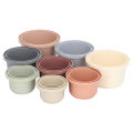 Stacking Cups, Multipurpose Baby Stacking Cups Color Learning for Baby Shower Gifts. 