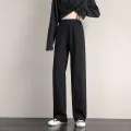 Women's pants female streetwear joggers oversize high waisted Korean style Fashion wide leg sweatpants baggy. 