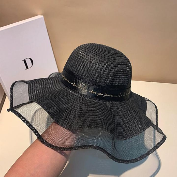 Floppy%20Foldable%20Ladies%20Women%20Straw%20Beach%20Sun%20Hat%20Ladies%20Summer%20Travel%20Wide%20Brim%20Caps%20-%20Image%206