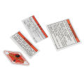 4PCS Motorcycle Decals Fuel Tank Cap Sign Decal Warning Sign Logo Sticker.