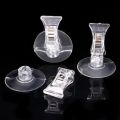 5/1Pcs Plastic Suction Cup Clips Transparent Sucker Clamp Bathroom Window Glass Suction Cup with Clip for Advertising Display.