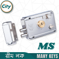 Auto Lock Security Lock Rim Lock Heavy Iron Rim Lock For Main Entrance Door With Many Keys Door Lock.