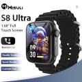 S8 Ultra Smart Watch 1.68" Full Touch Control Bluetooth Call Heart Rate Monitoring Sleep Monitoring Smartwatch PK T800 Ultra. 