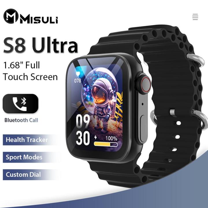 S8 Ultra Smart Watch 1.68" Full Touch Control Bluetooth Call Heart Rate Monitoring Sleep Monitoring Smartwatch PK T800 Ultra