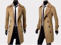 MRMT 2022 Brand New Men's Autumn Winter Long Double-Breasted Trench Coat Men's Woolen Coat Slim Woolen Coat Men. 