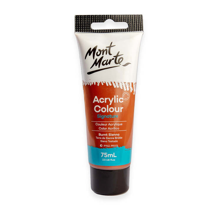 Mont Marte Acrylic Color Paint 75ml-Burnt Sienna