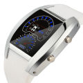 【S Elvey Trend Store
】Men led aviation speedometer Meter dial digital wrist watch.