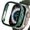 For Apple Watch Ultra 49mm Case Screen Protector Protective Cover for iWatch Ultra 8 49mm PC Screen Protector Bumper Tempered Glass+Cover for Apple Watch Case Ultra 49mm. 