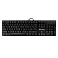 IPASON Mechanical Keyboard 104-key Metal Gaming Keyboard Blue Switch N-key Rollover Backlit Keyboard for Office and Game Use.