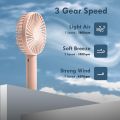 Mini Portable USB Hand Fan Built-in Rechargeable Battery Operated Summer Cooling Table Fan with Standing Holder Handy Base For Home Office Indoor Outdoor Travel (Multi color). 