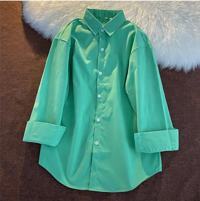 women's%20fashion%20all-match%20pocket%20linen%20shirt%20-%20Image%203