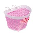 BolehDeals Bicycle Basket Pink Children Bike Basket Handlebar Basket Scooter Decoration. 