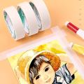 Watercolor Masking Adhesive Tape Painting Textured Paper Leave Glue Cover Tap Art White Tool Paper sketch Supplies K3Z4. 