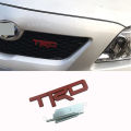 Piece For TRD Logo Car Front Badge Stickers Styling For Toyota Vios Wish Altis Rush Innova Fortuner Vigo Avanza Sienta Car Accessories.